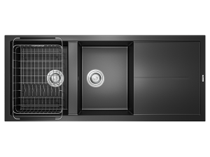 Chậu rửa bát Granite Sink Livello Smart 1160 – Black