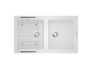 Chậu rửa bát Granite Sink Phoenix 860 – White Silver