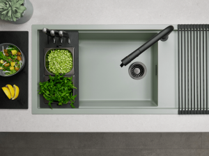 Chậu rửa chén Granite Nano Malloca Sense K82