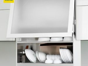 Giá bát đĩa nâng hạ điện có sấy khô Garis ML06.9HC