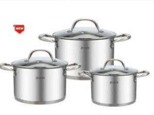 BỘ NỒI SUS304 6 MÓN NEW2024 ĐÁY 5 LỚP CAO CẤP KIỂM ĐỊNH TUV B-GEM BG-379