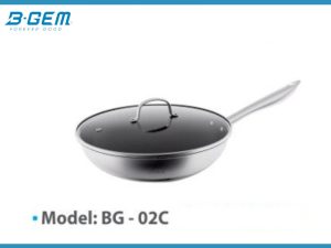 CHẢO TỔ ONG CHỐNG DÍNH CAO CẤP CÔNG NGHỆ BLACK CUBE ETCHING B-GEM BG-02C